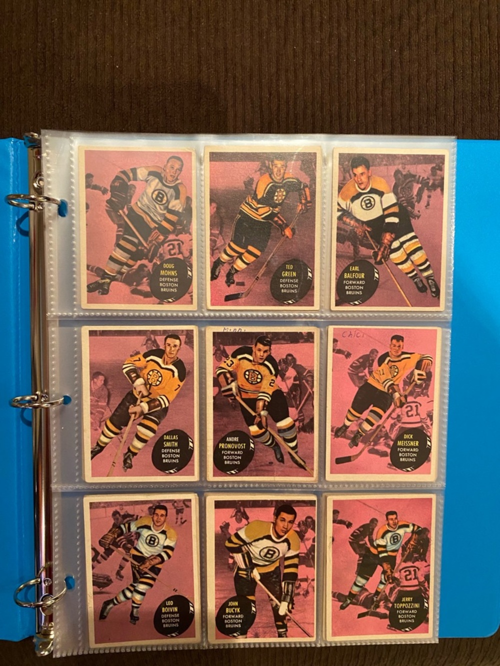 Vintage 1961/62 TOPPS NHL HOCKEY CARD PARTIAL SET 43/66 EX